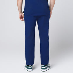 Image of Zenir | Men's Pocket Straight Scrub Pants - Admiral Blue