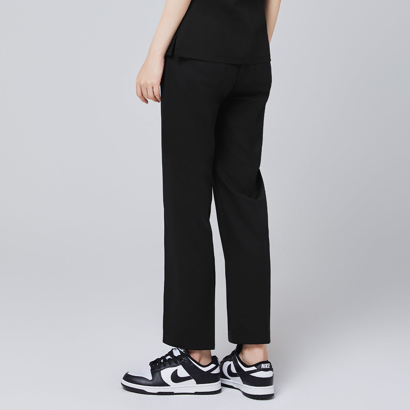 Zenir | Women's Line Banding Scrub Pants - Eco Black